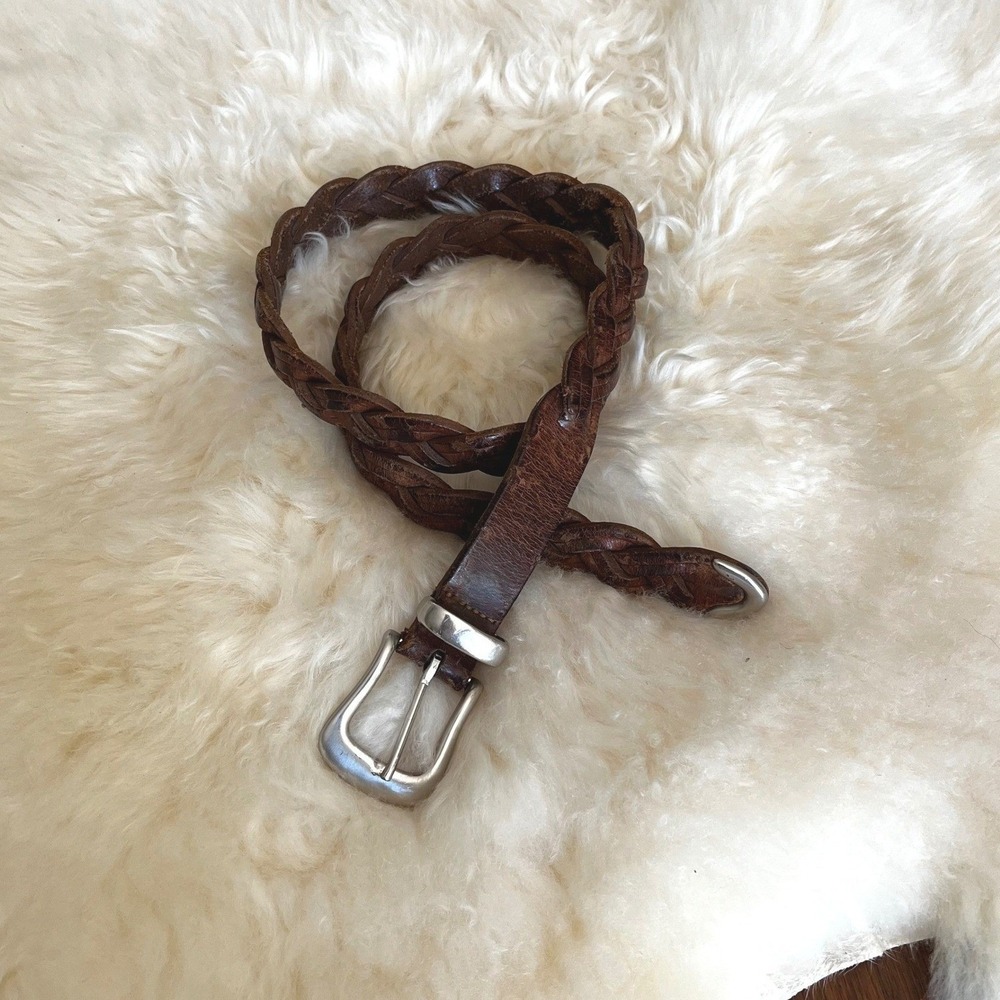 Vintage Western Braided Leather‎ Belt